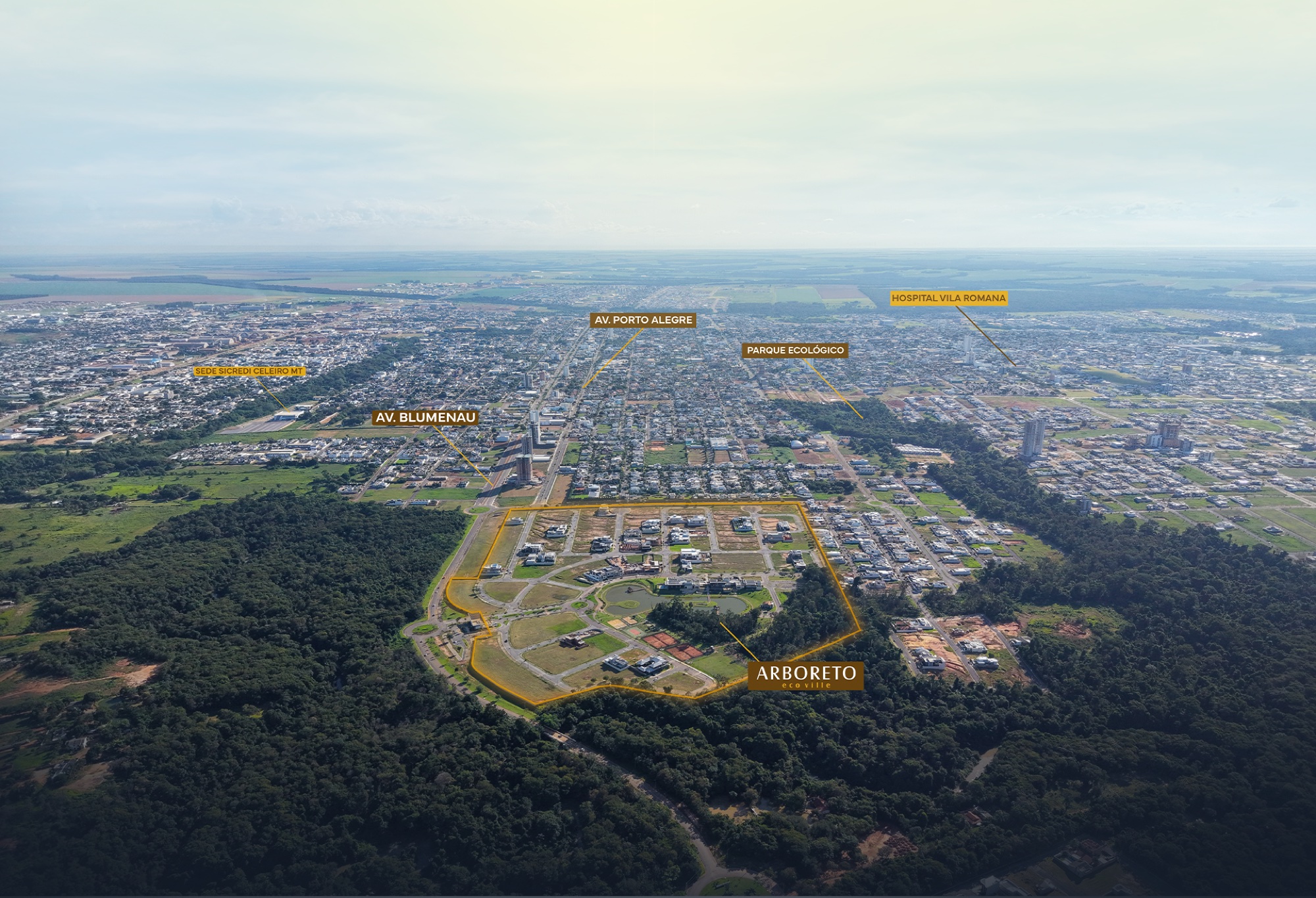 Localização Arboreto em Sorriso